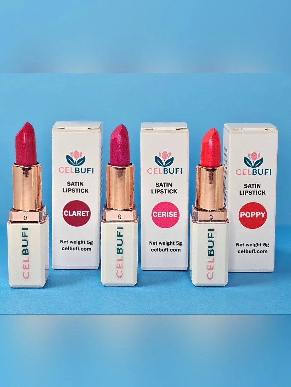 Satin Lipstick – Cerise Pink